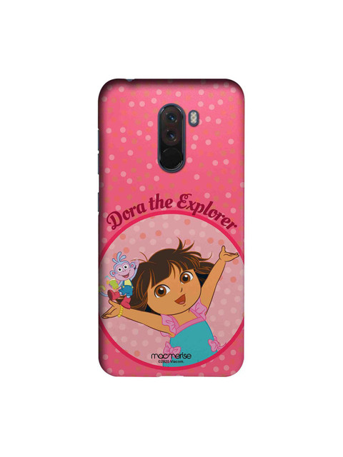 

macmerise Pink & Blue Joyful Dora Printed Xiaomi Poco F1 Back Case
