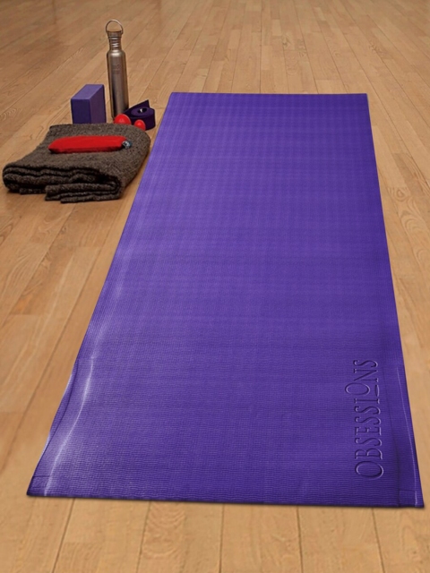 

OBSESSIONS Purple & Red Solid Reversible Yoga Mats