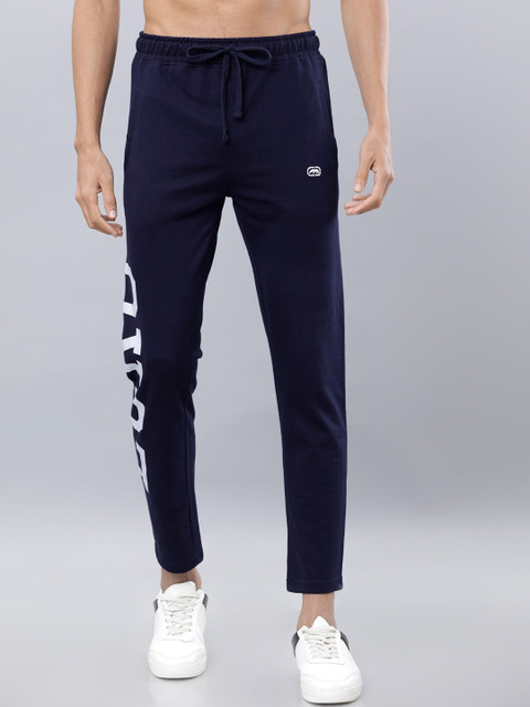 

Ecko Unltd Men Navy Blue Solid Slim-Fit Track Pants