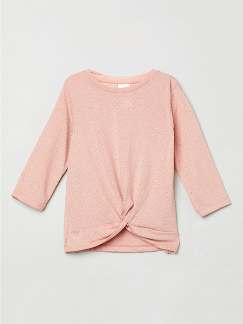 

max Girls Orange Solid Top