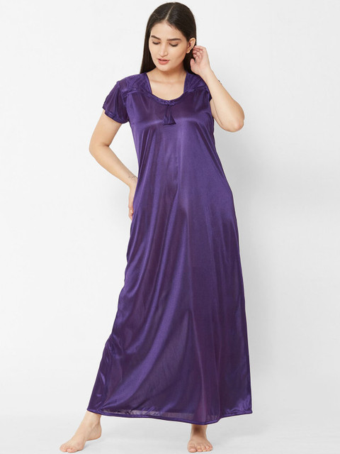 

Juliana Dream Women Violet Solid Nightdress