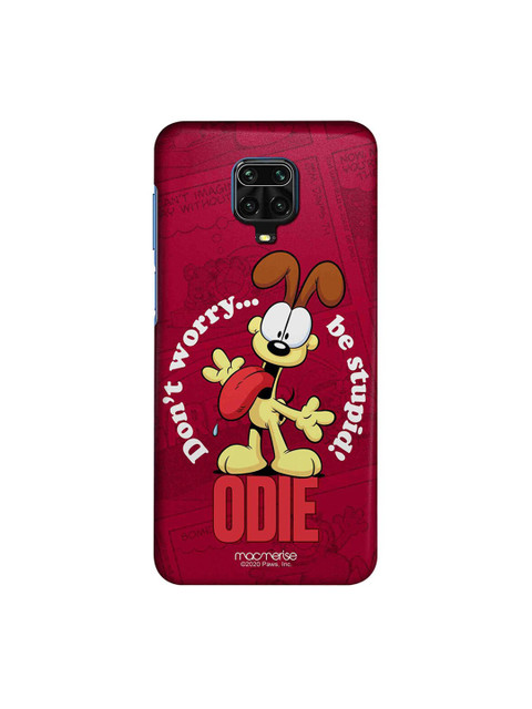 

macmerise Maroon & Yellow Odie Dont Worry Xiaomi Redmi Note 9 Pro Back Case