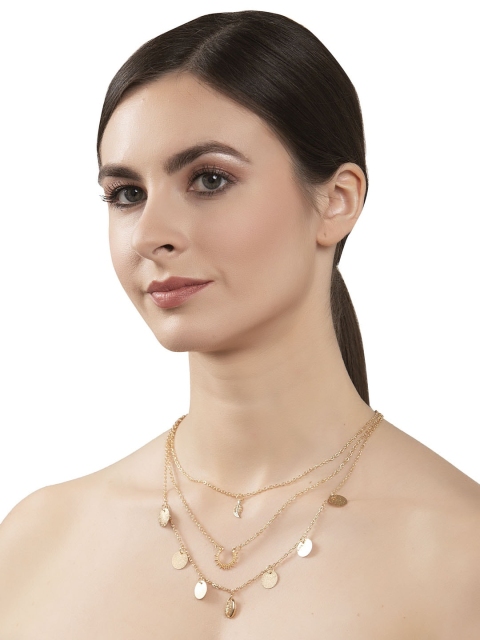 

Shining Diva Gold-Plated Layered Statement Necklace