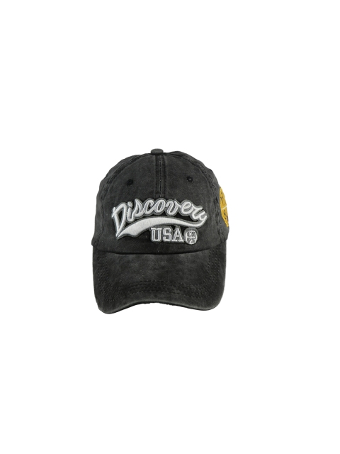 

iSWEVEN Unisex Black & White Embroidered Snapback Cap