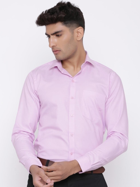 

Tistabene Men Pink Slim Fit Self Design Casual Shirt
