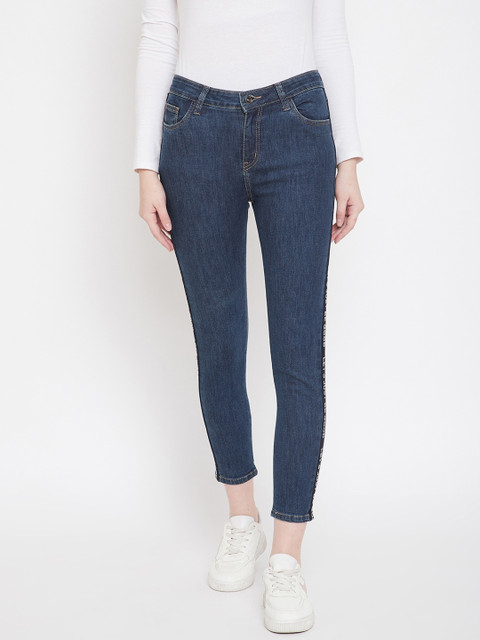 

Madame Women Navy Blue Regular Fit Jeans