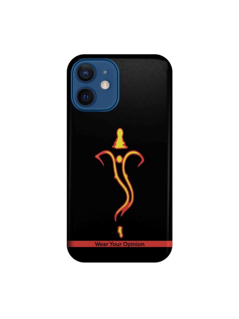 

macmerise Black & Yellow Ganesha Neon IPhone 12 Mini Back Case