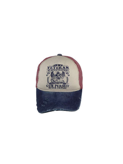 

iSWEVEN Unisex Blue & Red Printed Snapback Cap