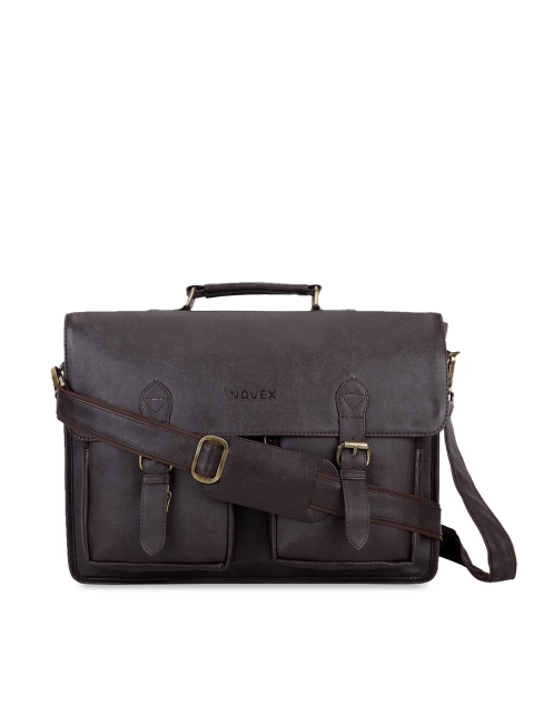 

NOVEX Unisex Brown Solid Messenger Bag