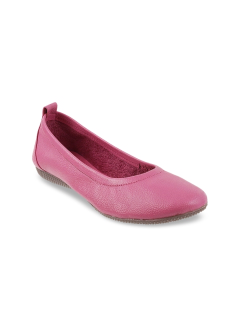 

Metro Women Pink Solid Ballerinas
