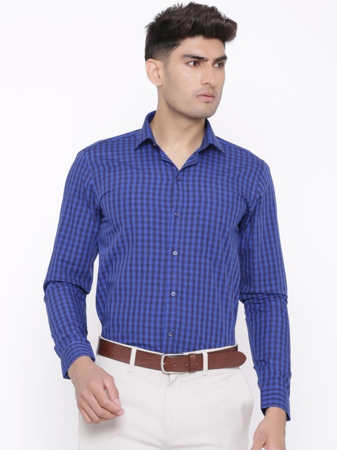 

Tistabene Men Blue Slim Fit Checked Formal Shirt