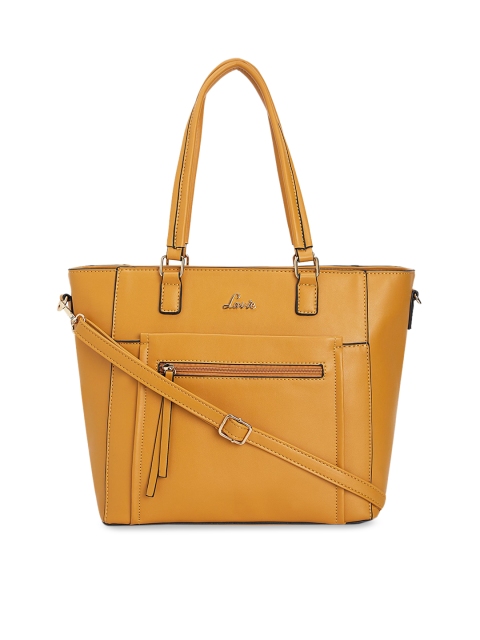

Lavie Yellow Solid Shoulder Bag