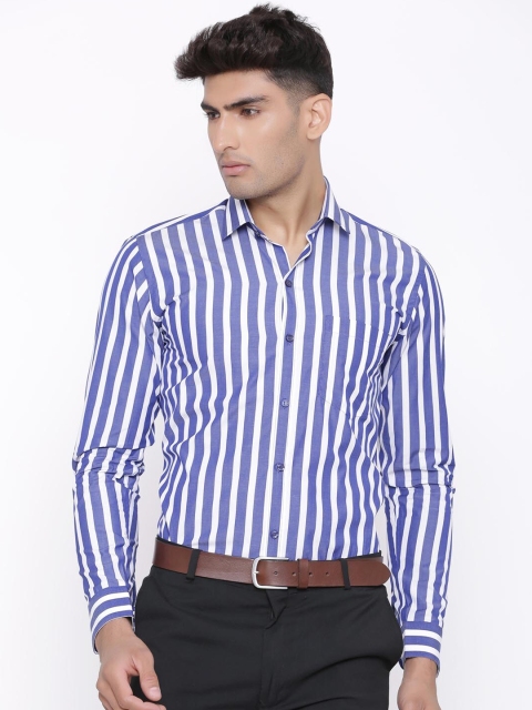 

Tistabene Men Blue Slim Fit Striped Casual Shirt