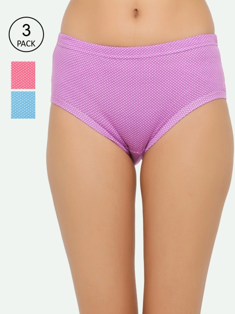 

Chipbeys Women Pack of 3 Assorted Hipster Briefs NNUPURC523
