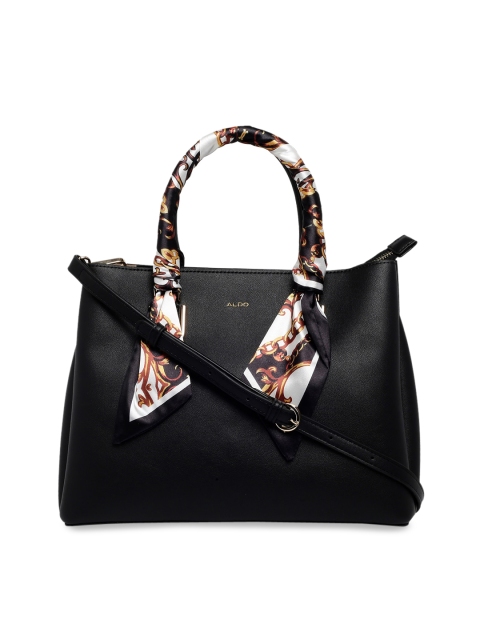 ALDO Black Embellished Handheld Bag