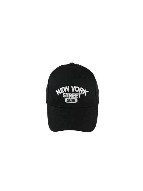 

iSWEVEN Unisex Black & White Embroidered Adjustable Snapback Cap