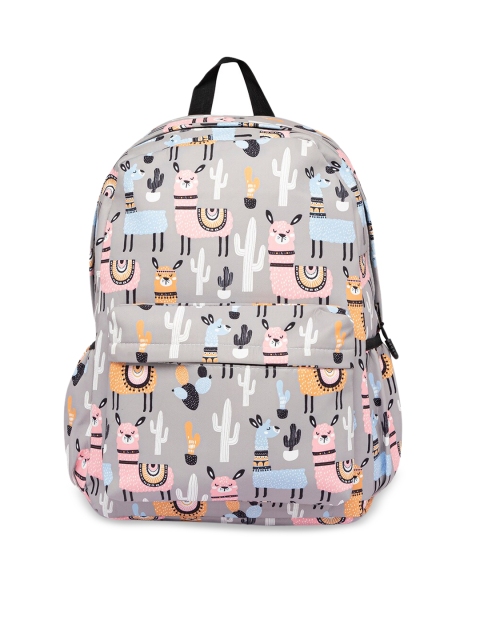 

Satchel Bags Women Lavender & White Graphic Printed Backpack