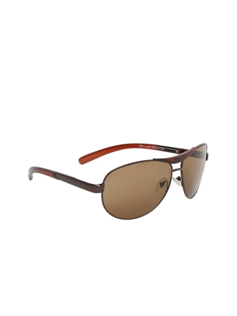 

ALIGATORR Unisex UV Protected Lens Round Sunglasses ALI_RED_BOX_BRN_01, Brown