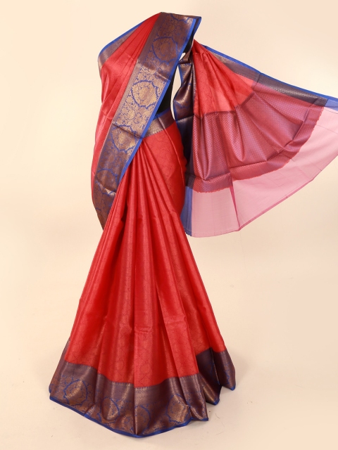 

Pothys Red Printed Cotton Blend Saree