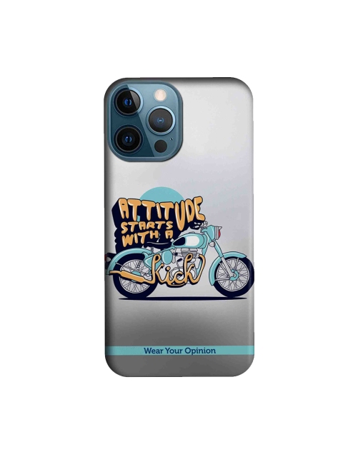 

macmerise Grey & Brown Attitude With Kick Nonveg IPhone 12 Pro Max Back Case