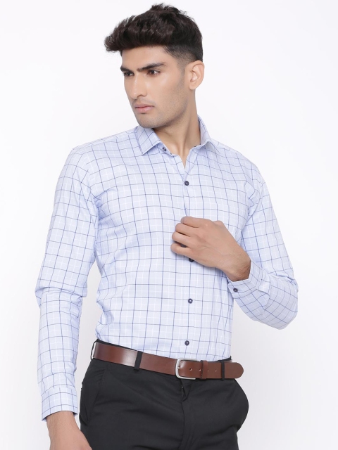 

Tistabene Men Blue Slim Fit Checked Formal Shirt