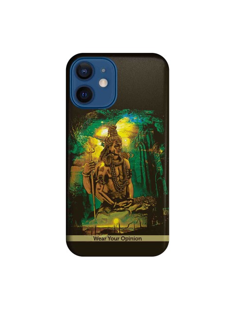 

macmerise Black & Brown Lord Shiva IPhone 12 Mini Back Case