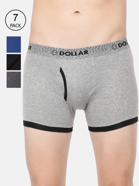 

Dollar Bigboss Men Pack of 7 Assorted Contrast Rib Trunks MDTR-01