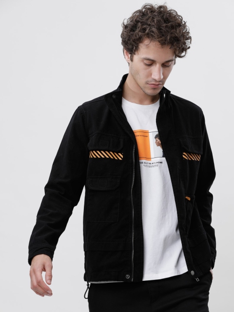 

Ecko Unltd Men Black Solid Denim Jacket