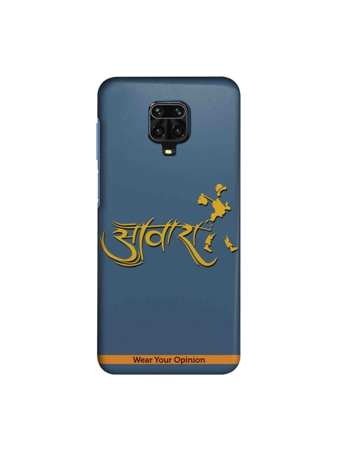 

macmerise Blue & Yellow Awaara Wear Your Opinion Redmi Note 9 Pro Max Mobile Back Case