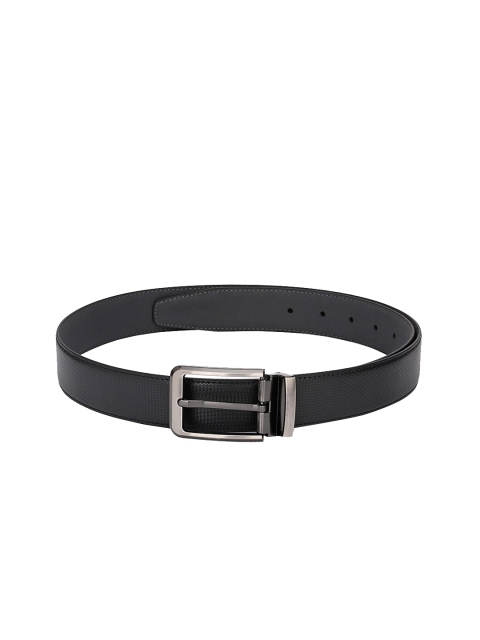 

Calvadoss Men Black Textured Sustainable Belt