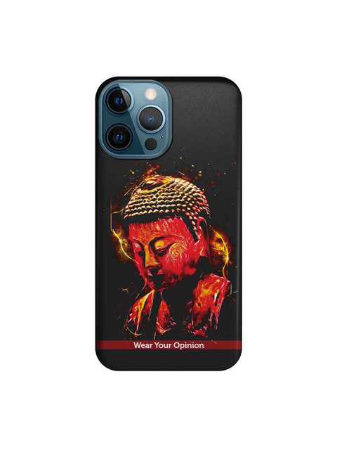 

macmerise Black & Brown Peace Buddha Apple iPhone 12 Pro Max Back Cover