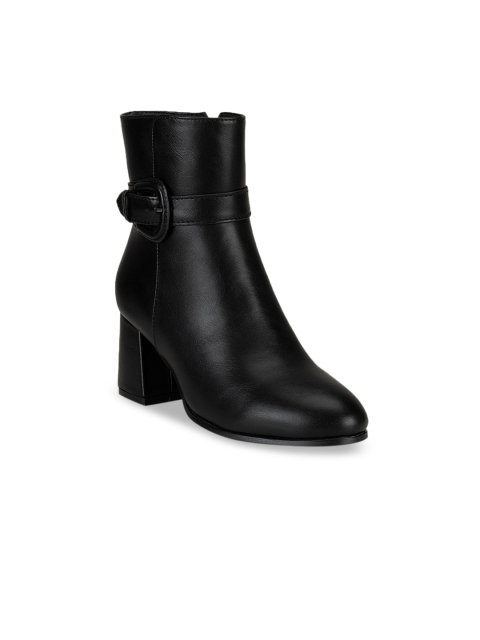 

ROSSO BRUNELLO Women Black Solid Heeled Boots