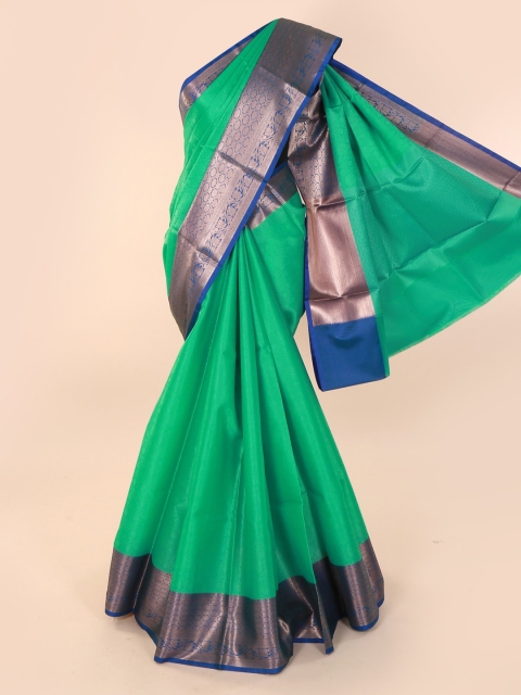 

Pothys Green Woven Design Cotton Blend Saree