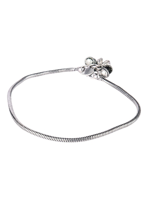 

DESI COLOUR Set Of 2 Silver-Toned Anklets