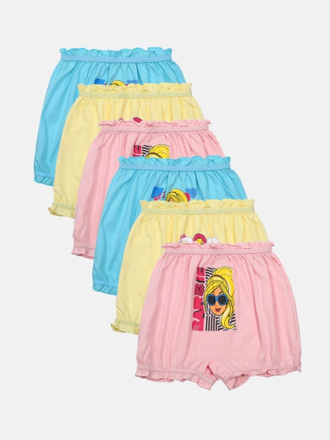 

Red Rose Girls Pack of 6 Assorted Bloomer Briefs BLOOMER-204-20