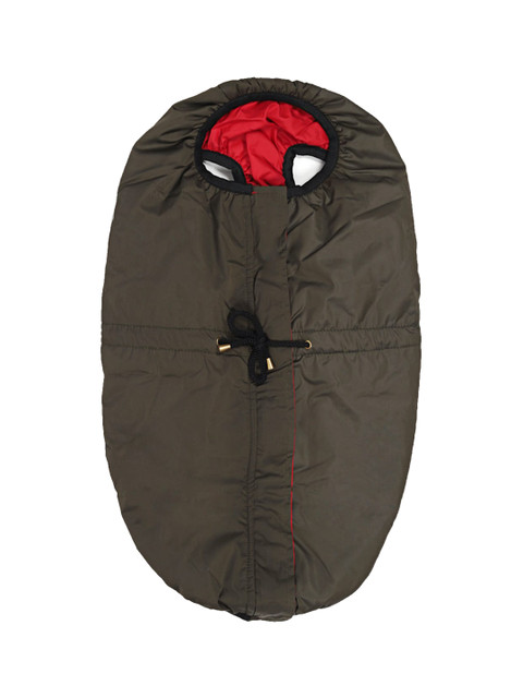 

Heads Up For Tails Olive Green Solid Inside Out Reversible Dog Jacket