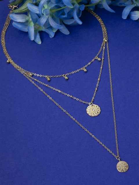 

Shining Diva Gold-Plated Layered Necklace