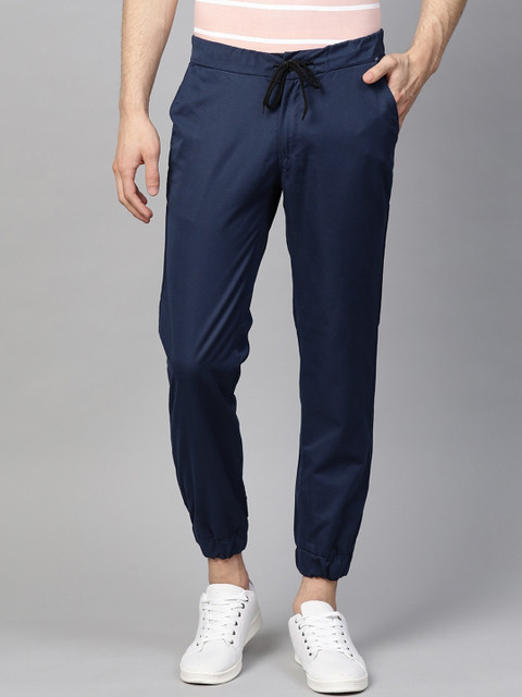 

Hubberholme Men Blue Slim Fit Solid Joggers