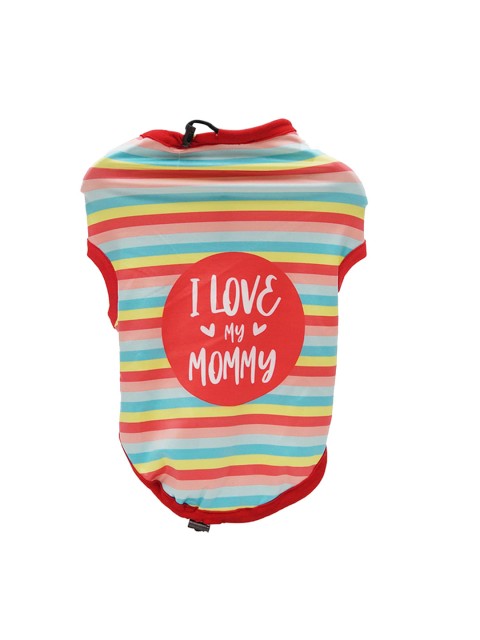 

Heads Up For Tails Multicoloured I Love My Mommy Printed Dog T-Shirt, Multi