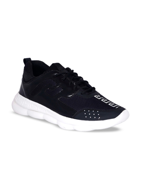 

AVAENS Men Black Mesh Running Shoes