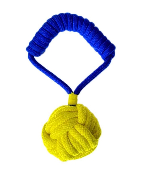 Pawsindia Blue & Yellow Tug Of War Dog Toy