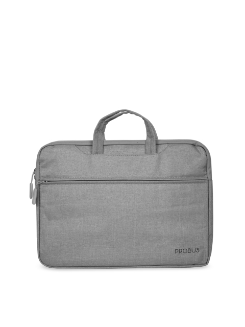 

PROBUS Unisex Grey Solid Laptop Bag
