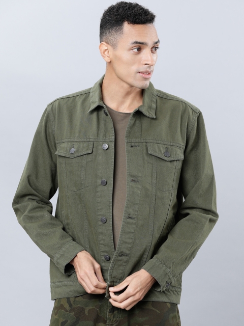 

Ecko Unltd Men Green Solid Denim Jacket
