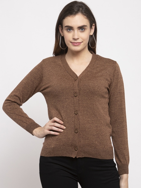 

Kalt Women Brown Solid Cardigan