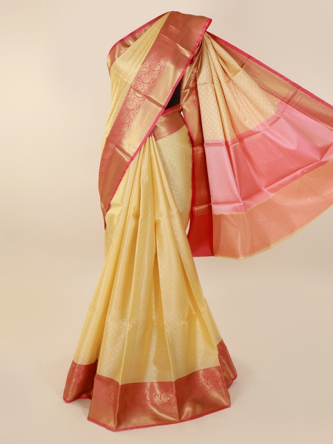 

Pothys Cream-Coloured Saree