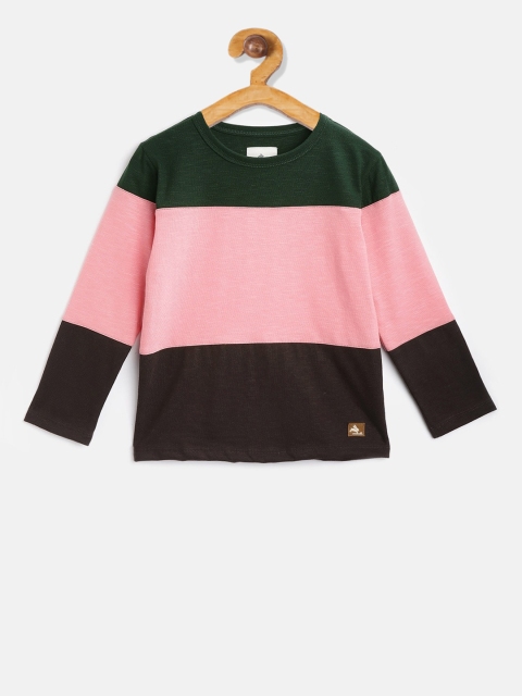 

Cherry Crumble Boys Multicoloured Colourblocked Round Neck T-shirt, Multi