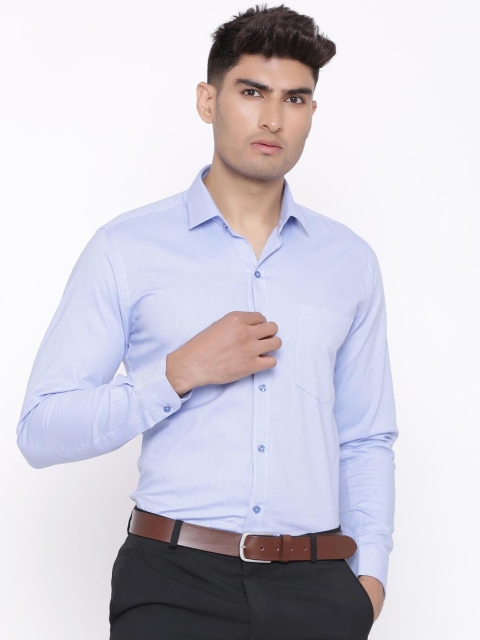 

Tistabene Men Blue Comfort Slim Fit Solid Formal Shirt