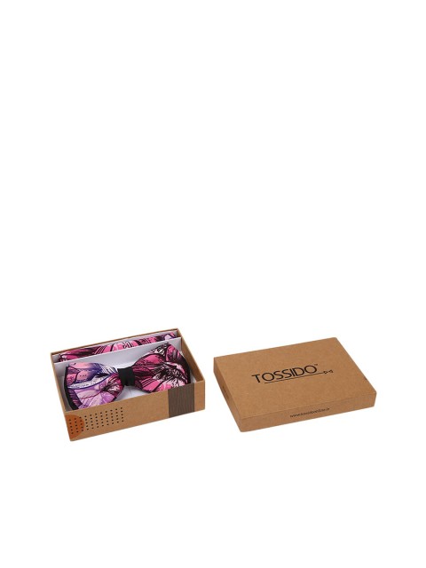 

Tossido Men Pink & Brown Printed Accessory Gift Set