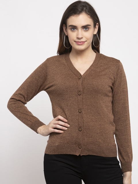 

Kalt Women Brown Solid Cardigan