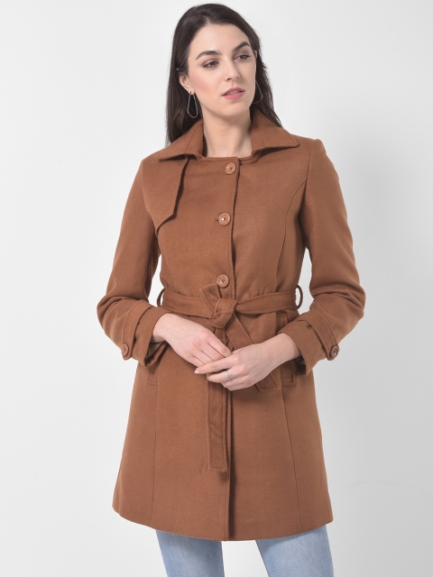 

Latin Quarters Women Tan Solid Windcheater Tailored Jacket